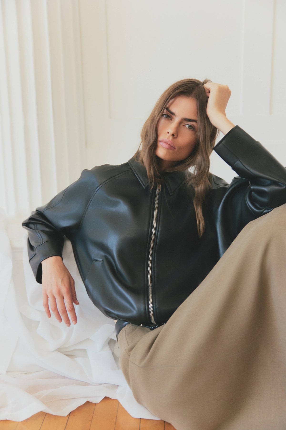The Lizette Jacket Drawstring Bomber Jacket