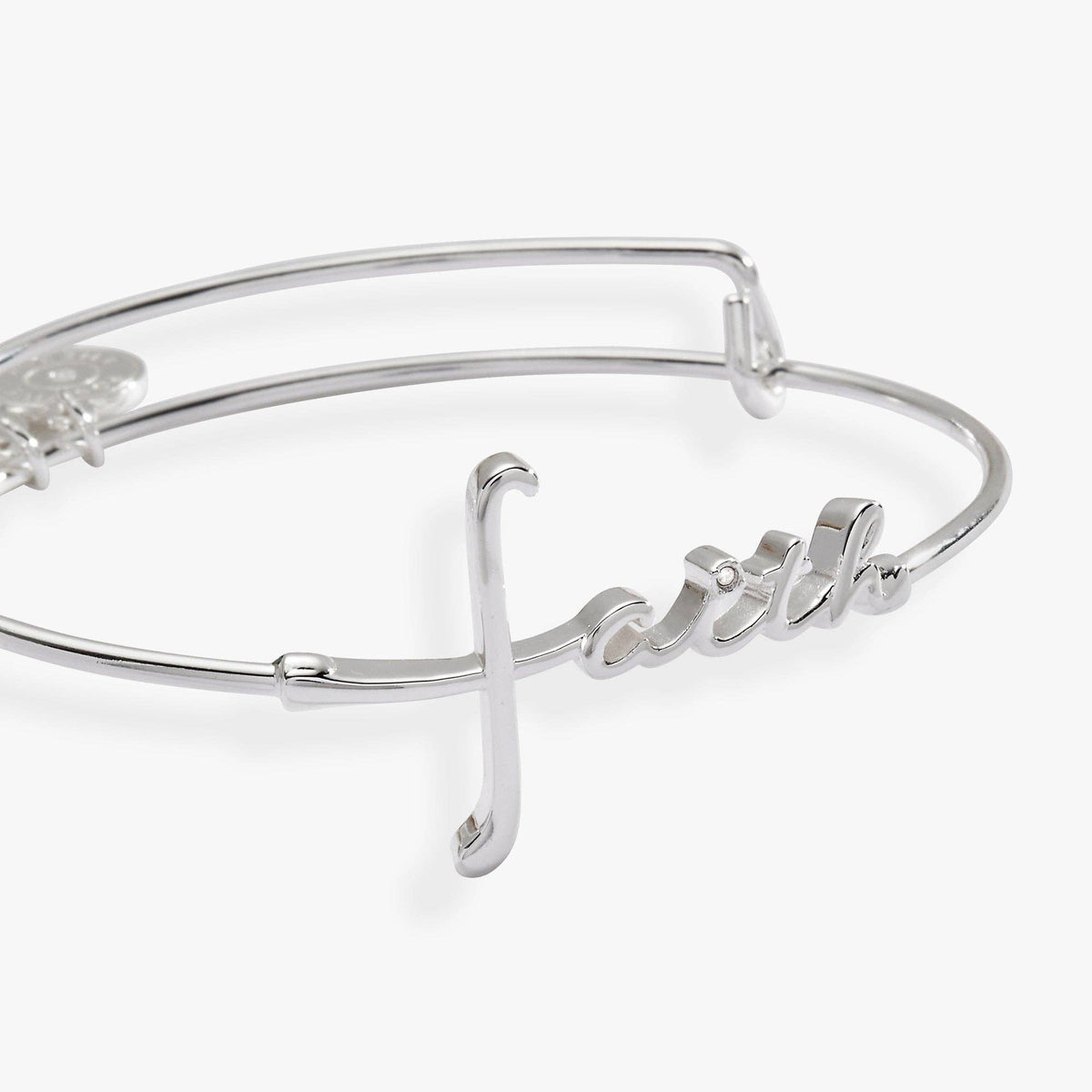Alex and Ani Faith In-Line Silver Bangle Bracelet