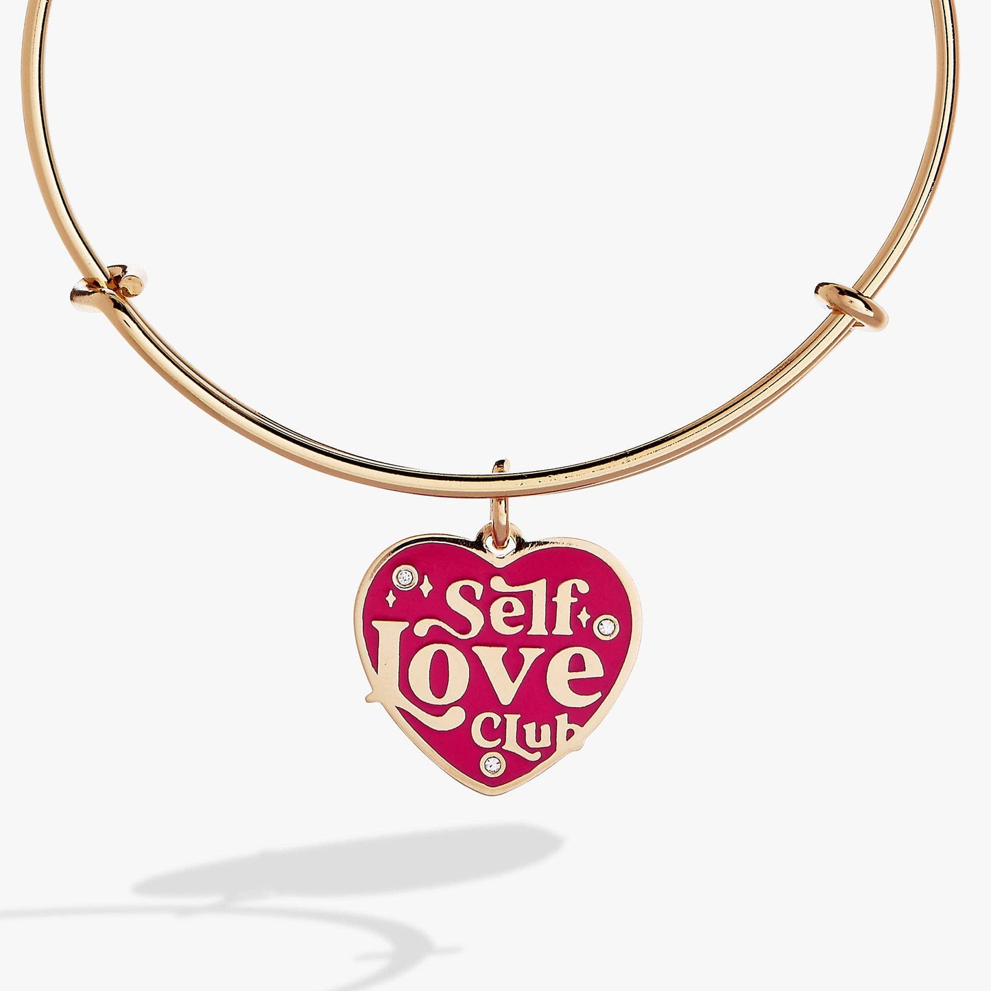 Alex and Ani Self Love Gold Charm Bangle Bracelet