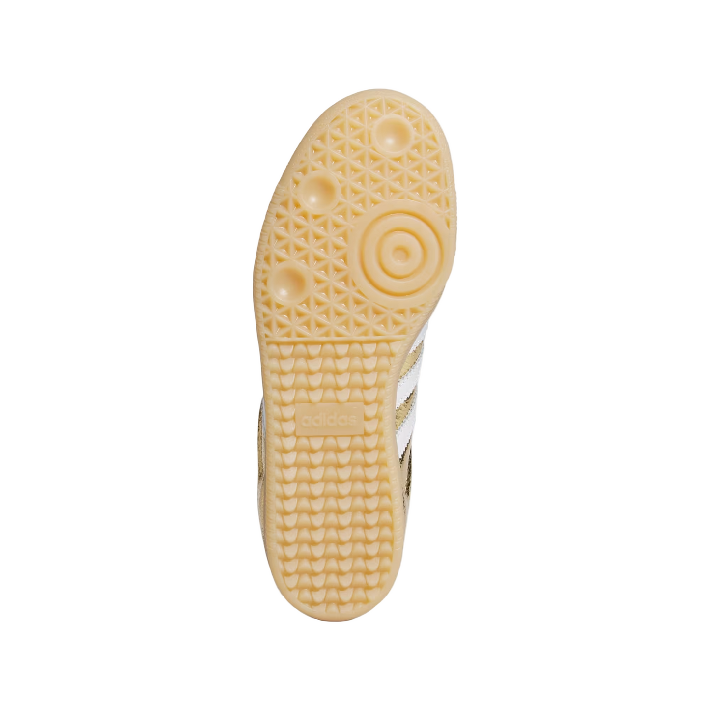 Women's Adidas Samba OG Gold Metallic Cracked Leather
