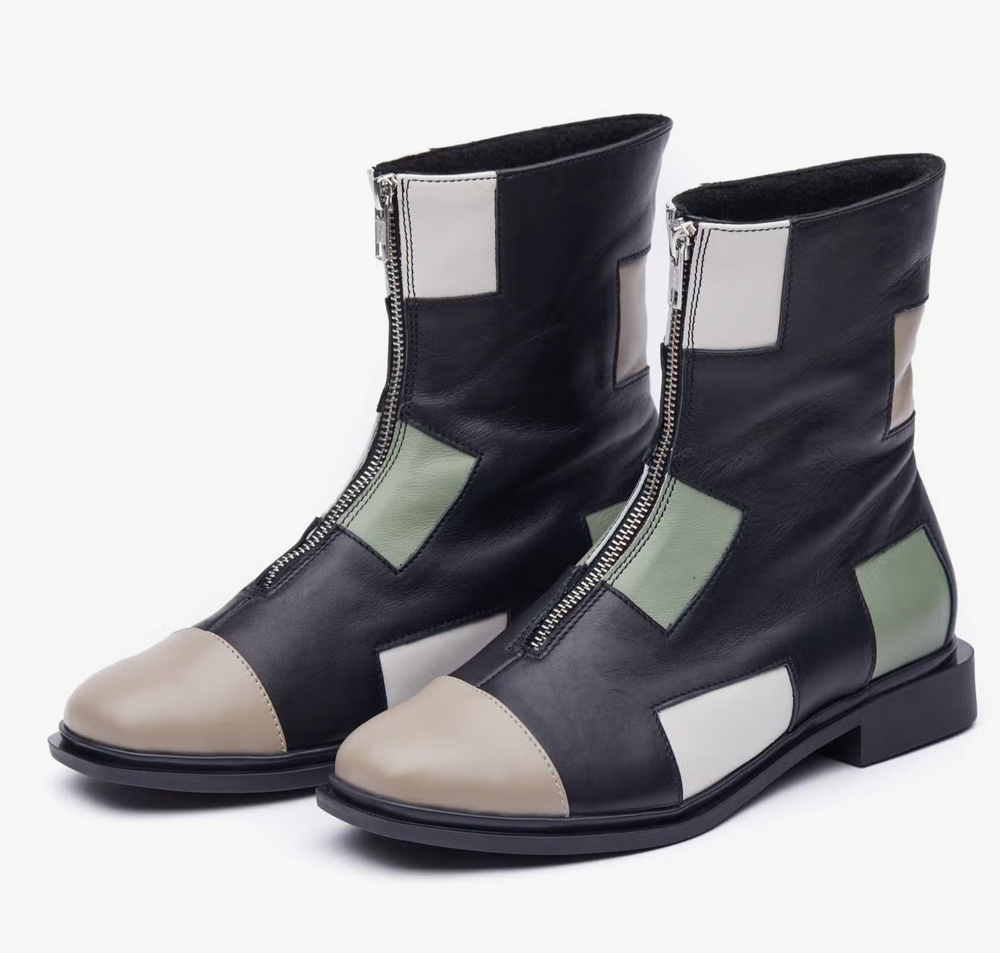Mas Laus Colorful "Art" Leather Boots (PRE-ORDER)