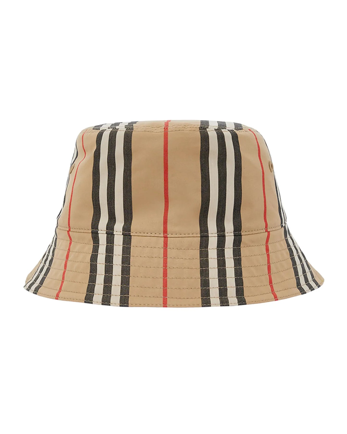 Burberry Beige & Black Reversible Cotton Bucket Hat