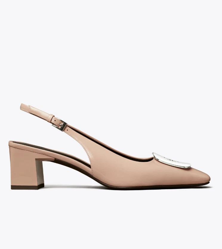 Tory Burch Women's Georgia Leather 55mm Slingback Pump
