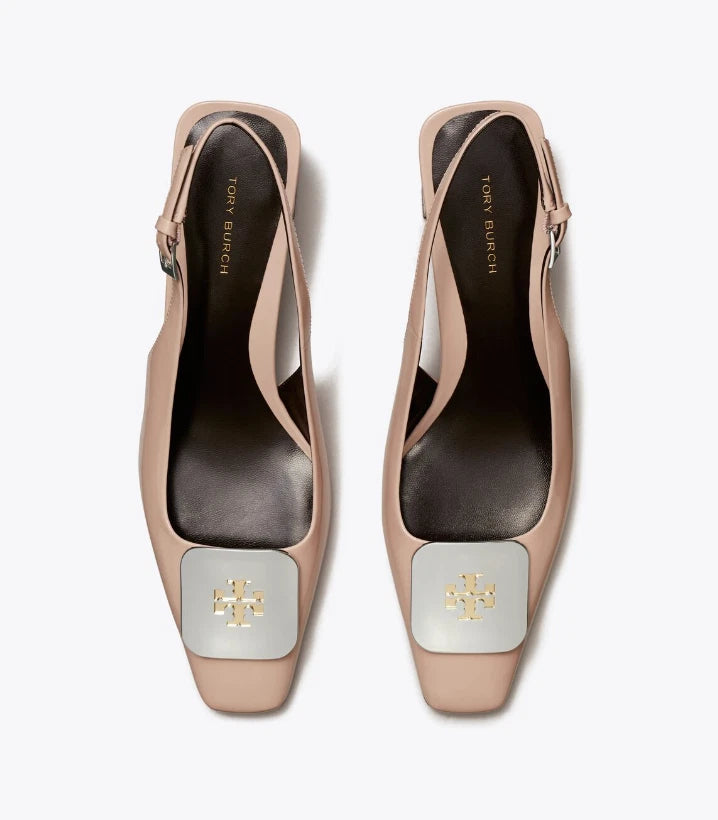 Tory Burch Women's Georgia Leather 55mm Slingback Pump