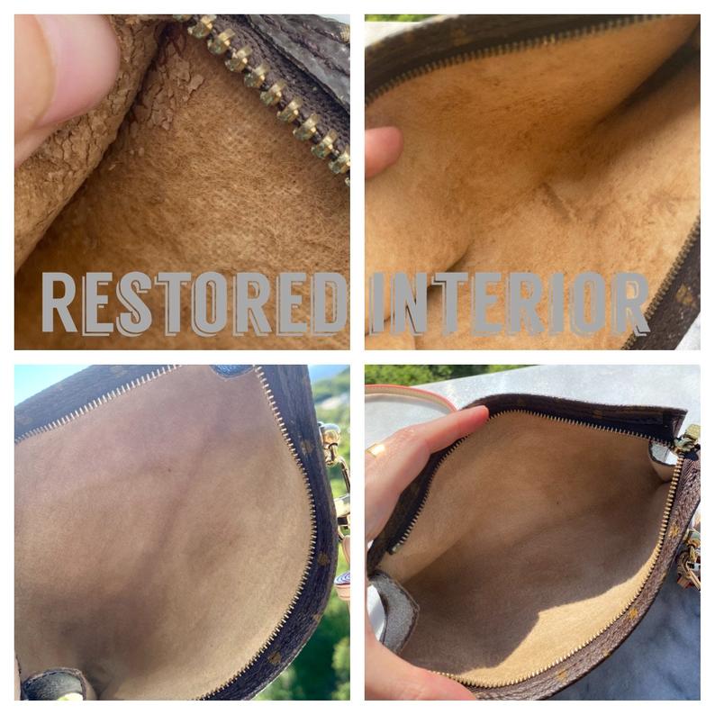 Authentic Restored Monogram Louis Vuitton Pouch Bag (Pre-Owned)