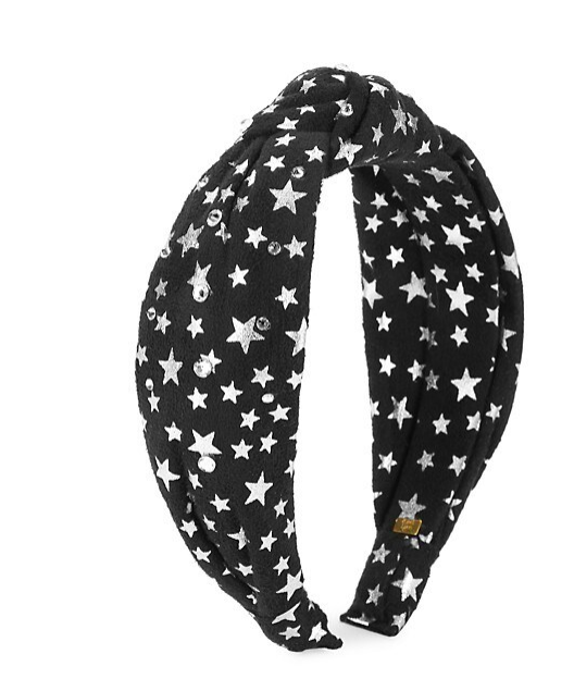 Silver Star Knot Headband