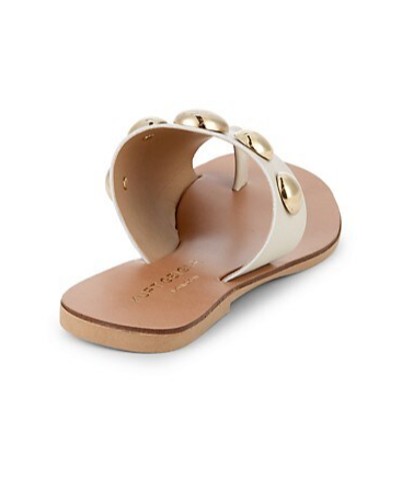 Kurt Geiger London Embellished Leather Slides
