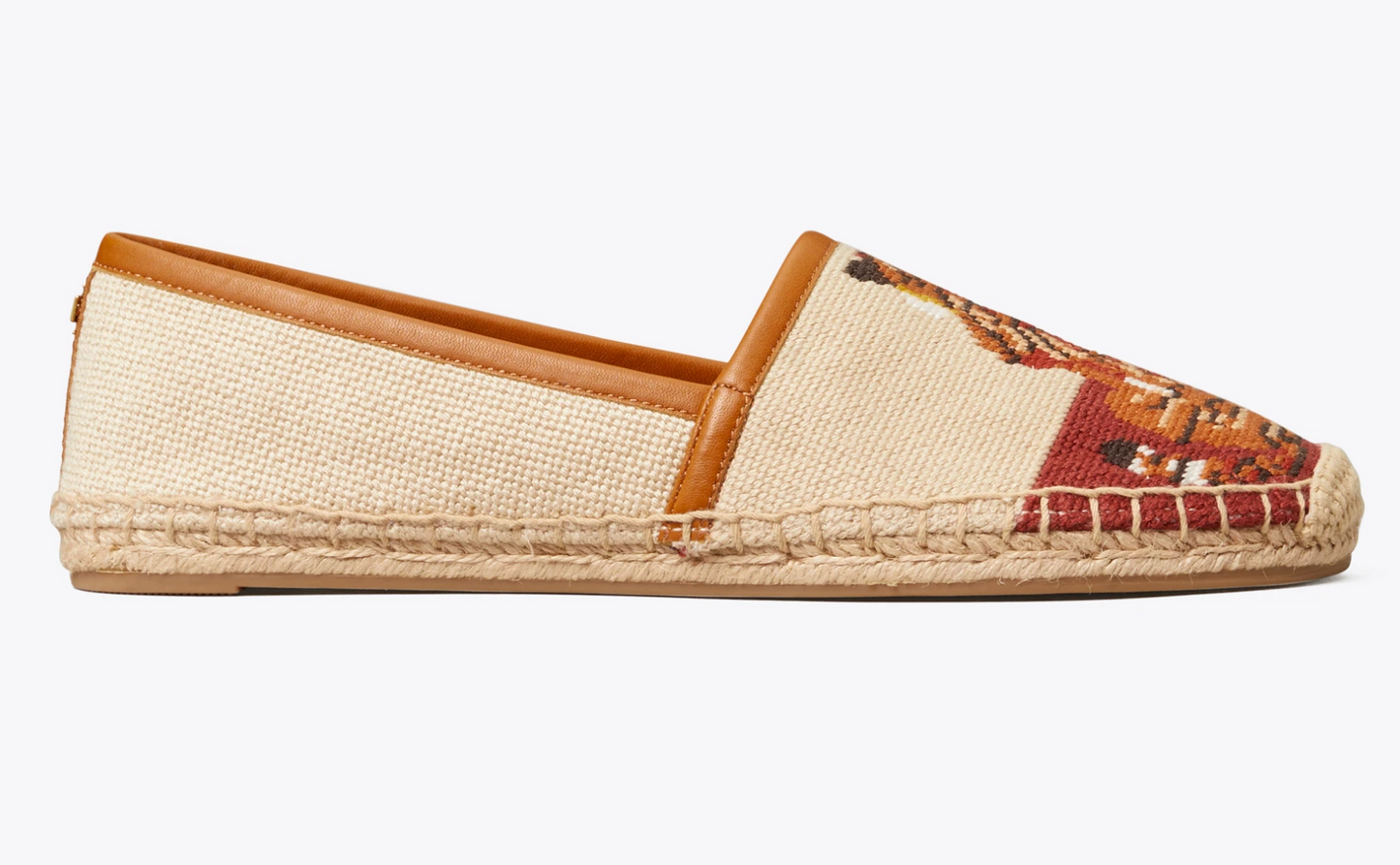 Tory Burch Needlepoint Tiger Espadrille Flats