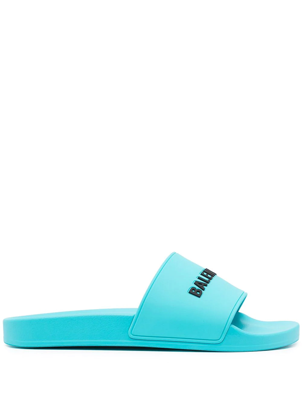 Balenciaga Men's Pool Rubber Raised Logo Slides – Baitul Couture