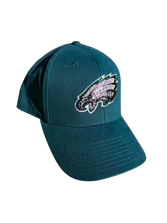 Philadelphia Eagles Rhinestone Embellished Soar Cap