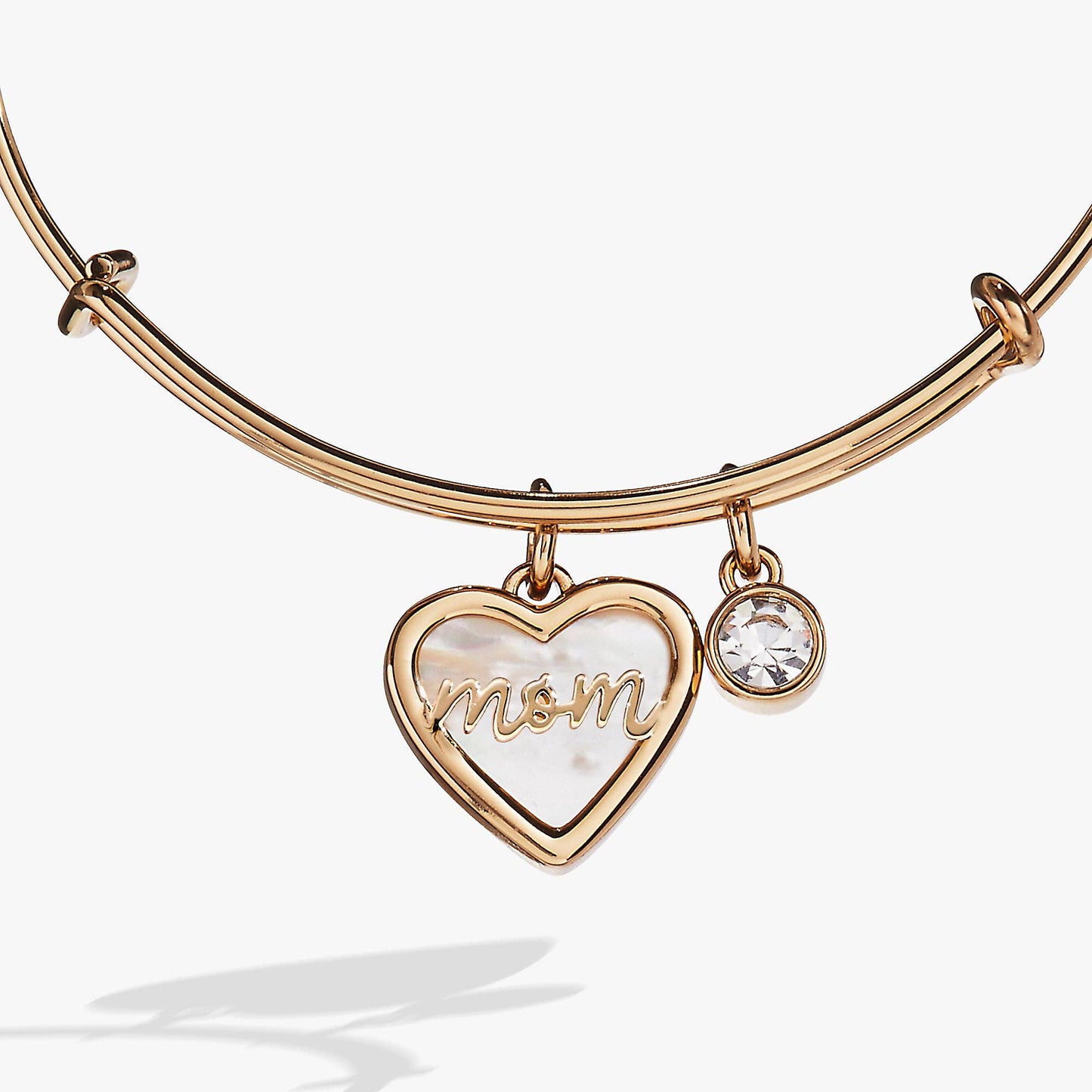 Alex and Ani Gold Mom Mother of Pearl Bangle Bracelet