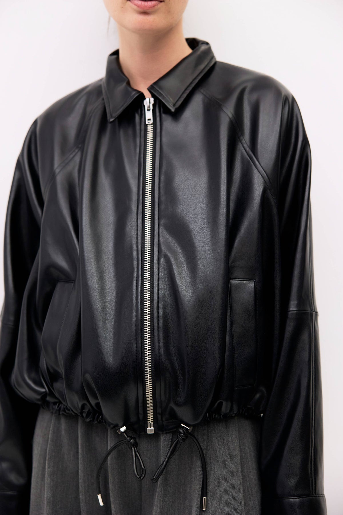 The Lizette Jacket Drawstring Bomber Jacket