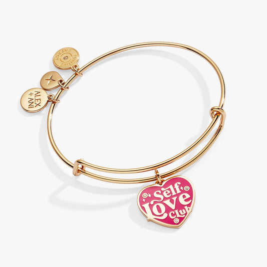 Alex and Ani Self Love Gold Charm Bangle Bracelet