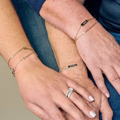 Alex and Ani Mom Infinity Chain Double Silver Strand Bracelet