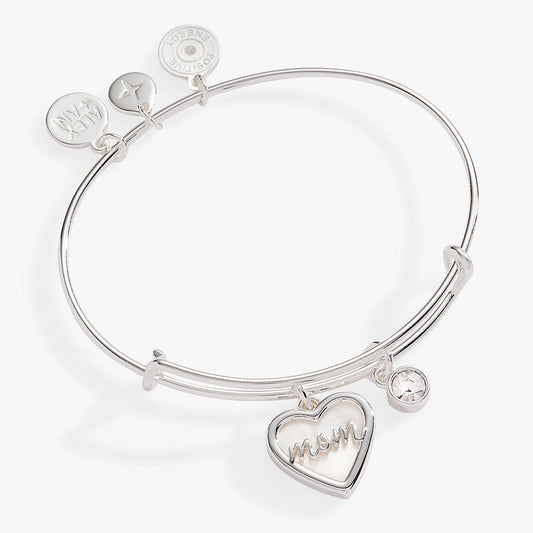 Alex and Ani Silver Mom Mother of Pearl Bangle Bracelet