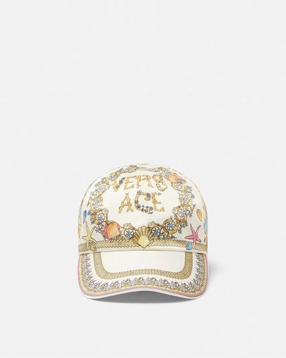 Women's Versace Barocco Underwater Print Baseball Cap