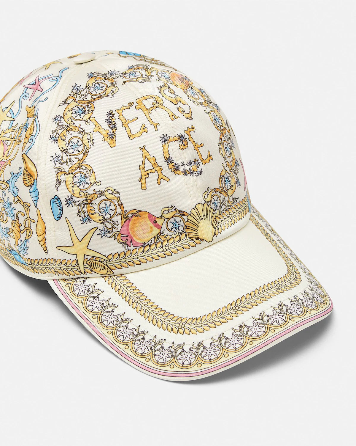 Women's Versace Barocco Underwater Print Baseball Cap