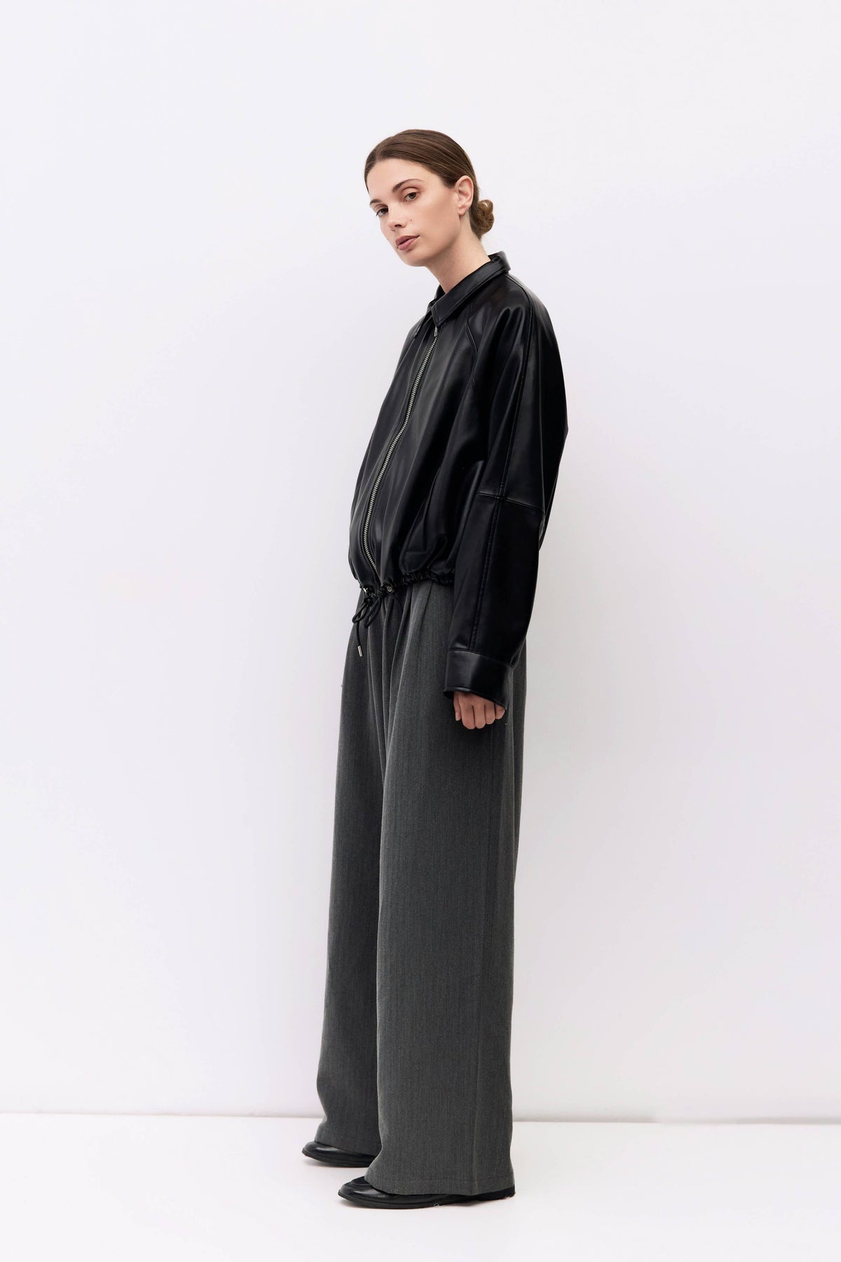 The Lizette Jacket Drawstring Bomber Jacket