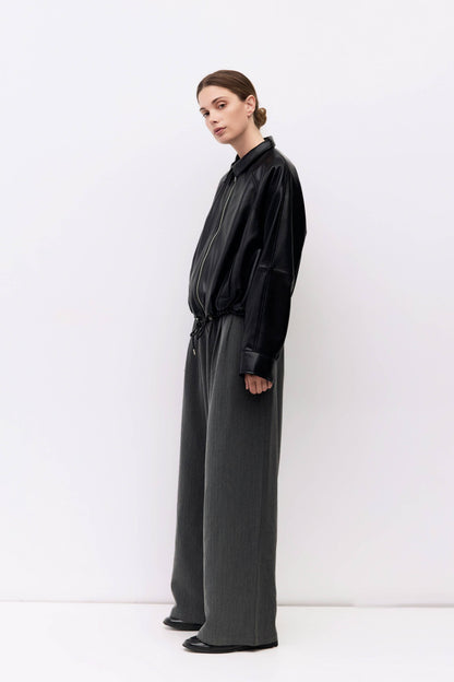 The Lizette Jacket Drawstring Bomber Jacket