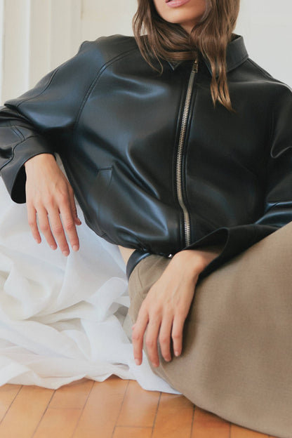 The Lizette Jacket Drawstring Bomber Jacket