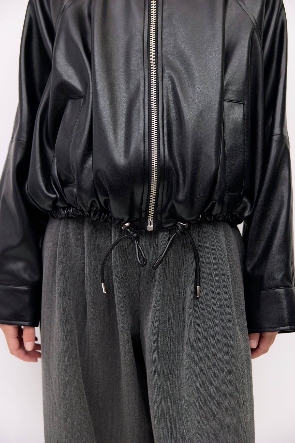 The Lizette Jacket Drawstring Bomber Jacket