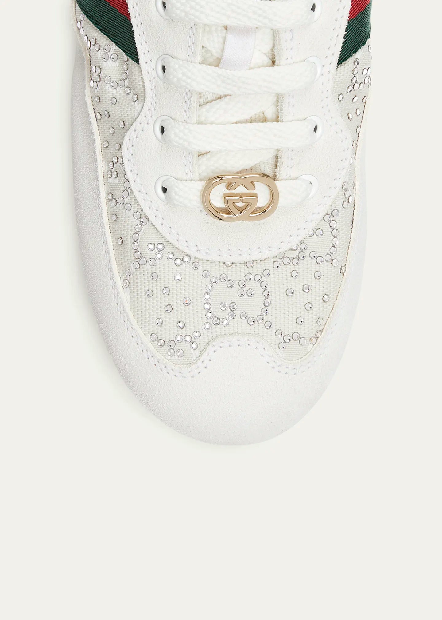 Gucci Women's Shift Crystal Mesh Low-Top Sneakers