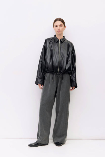 The Lizette Jacket Drawstring Bomber Jacket