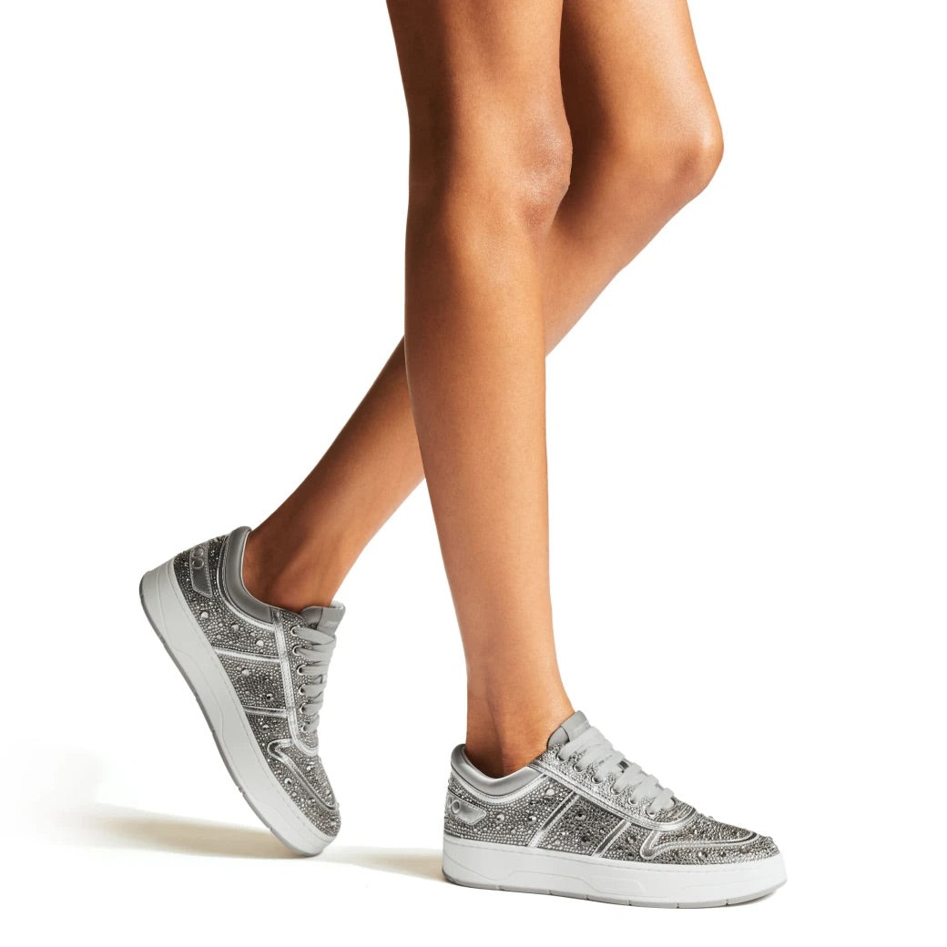 Jimmy choo best sale silver sneakers