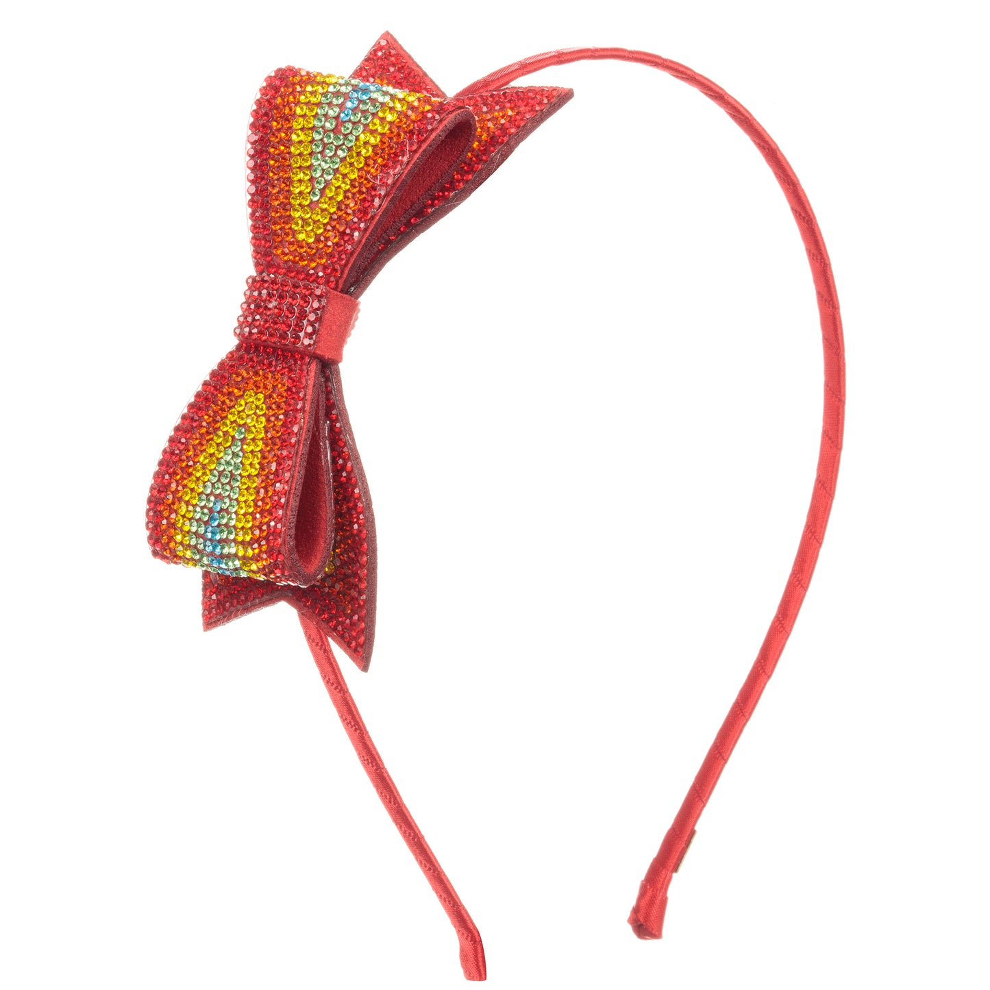 Red Crystal Bow Headband
