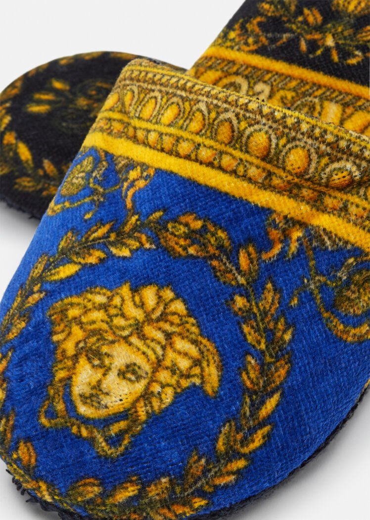 Versace baroque 2025 bath slippers